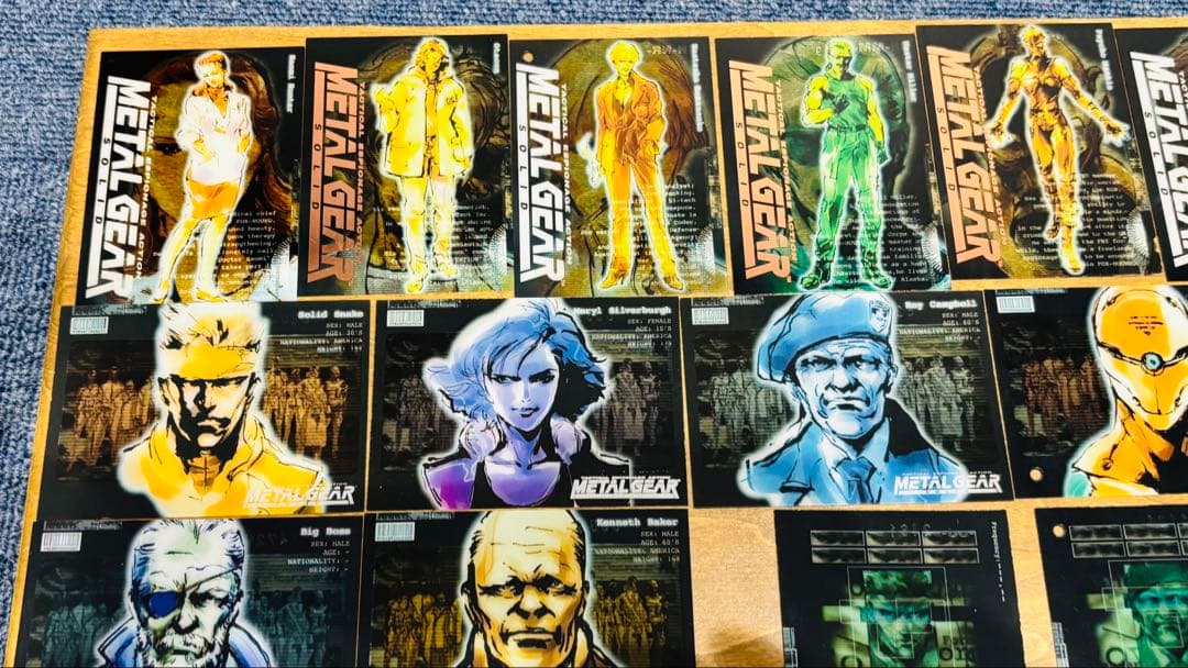メタルギアソリッド　トレーディングカード MGS メタルギアソリッド トレカ トレーディングカード クリアカード