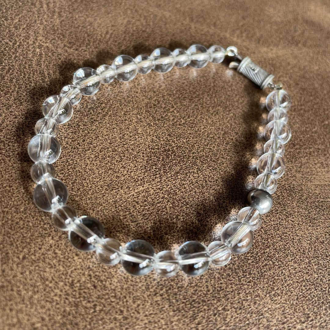 phitenファイテン　水晶ブレスレット　19㎝　水晶　チタン　ブレスレット