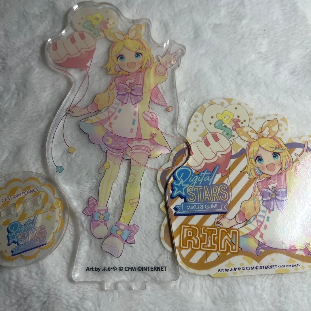 鏡音リン　Digital Stars デジスタ　アクスタ　ステッカー　おまけつき