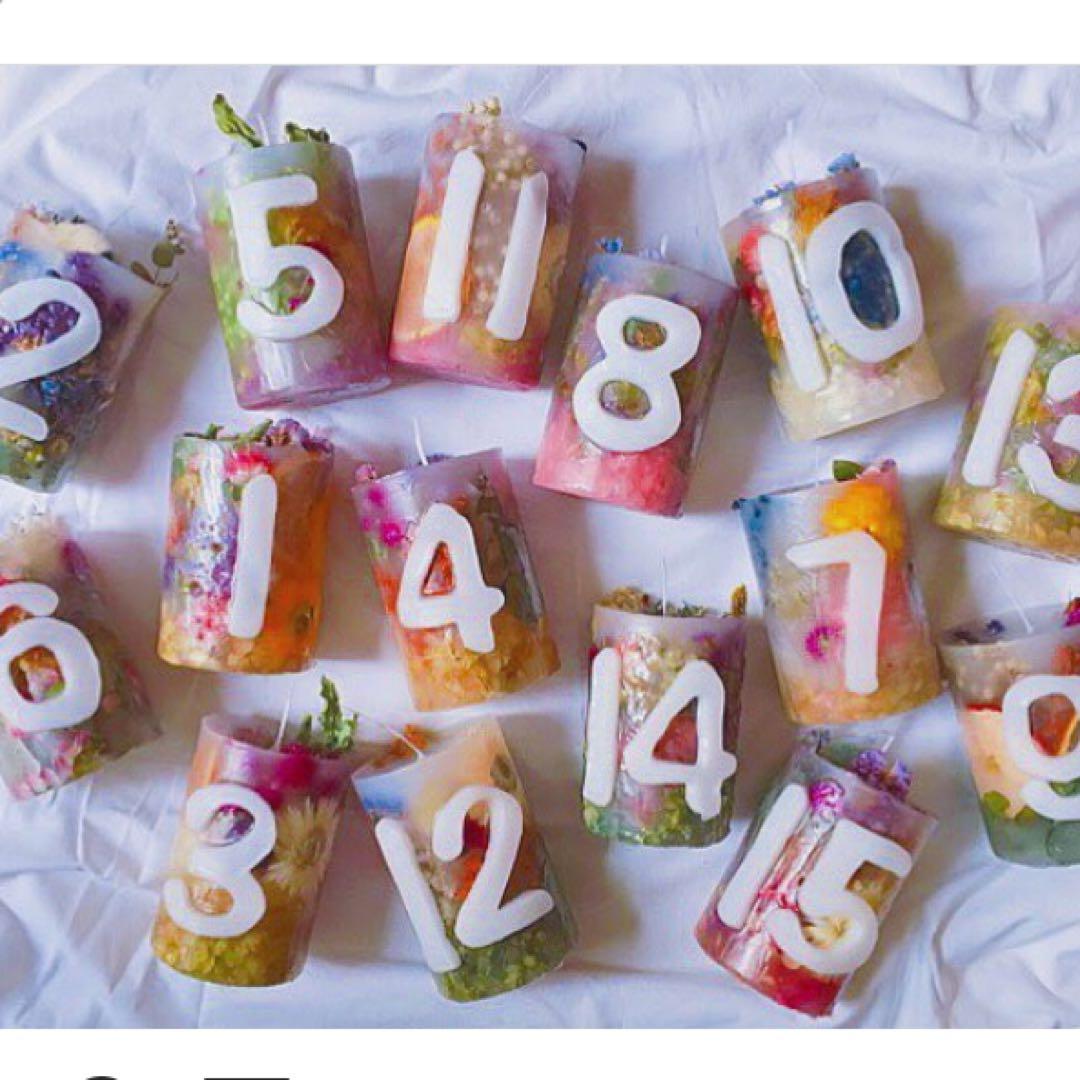 テーブルナンバー キャンドル