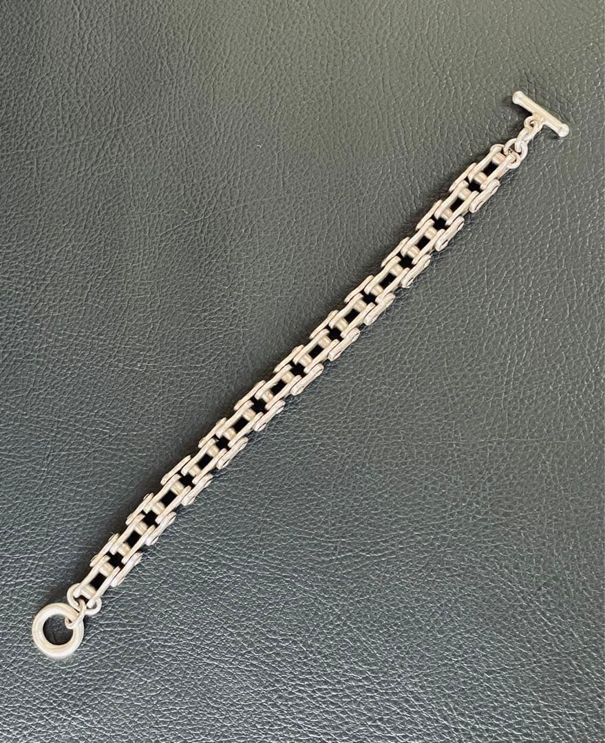 希少 メキシコ バイクチェーン ヴィンテージ ブレスレット シルバー925