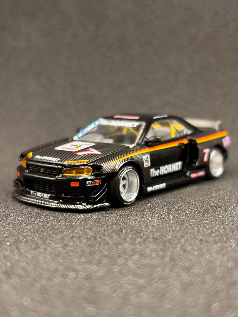MINIGT 1/64 街道ハウス 日産 スカイライン GT-R R34 箱無