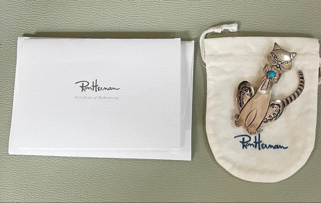ロンハーマン HARPO ハルポ シルバーキャットターコイズブローチ