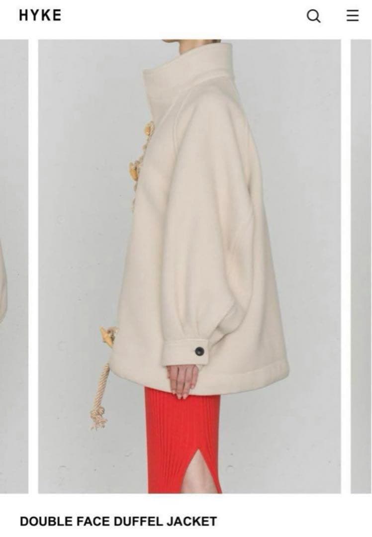 新品 HYKE DOUBLE FACE DUFFLE JACKET サイズ2 - メルカリ