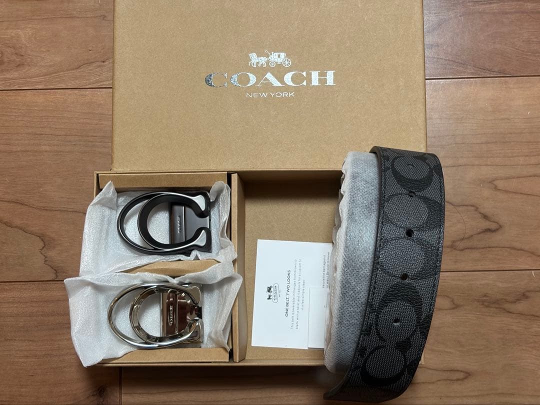 新品正規品コーチCOACH3点セットシグネチャーフリーサイズ レザー