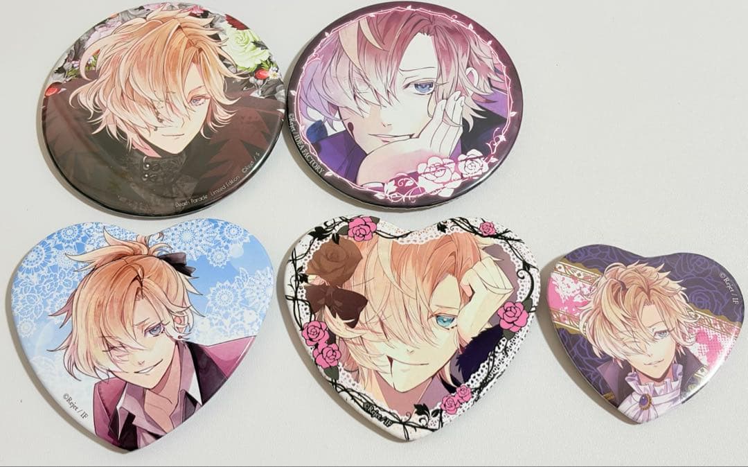 ディアラバ 無神コウ 缶バッチ 5点 セット