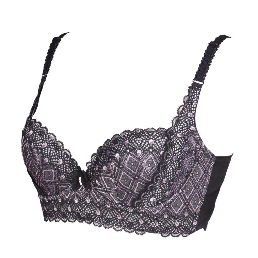 ラヴィエール　ブラジャー リラブラック Ｄ70 ブラジャー】【リラブラック】LA VIÉRE®（ラヴィエール）特許取得