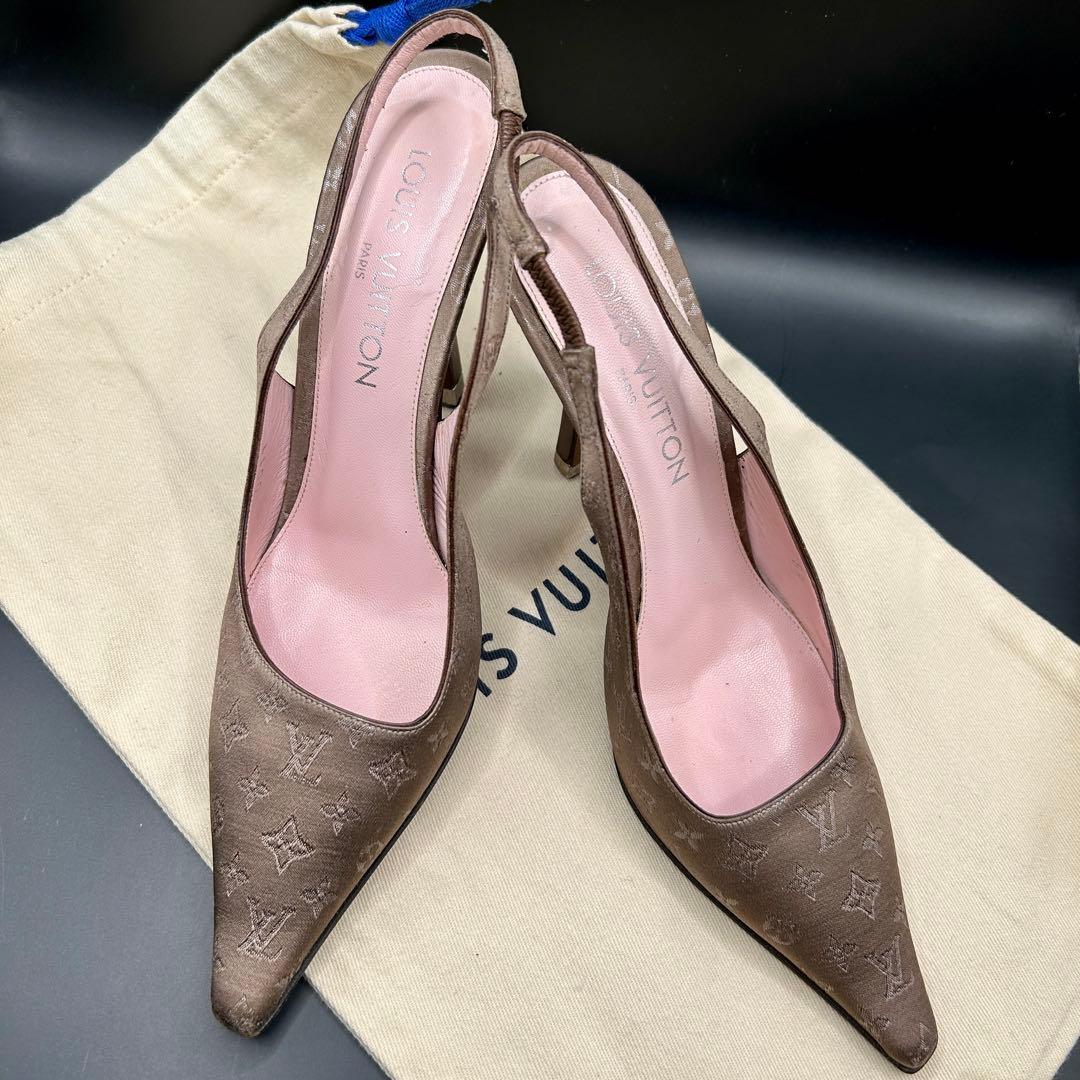 Louis Vuitton ルイヴィトン パンプス モノグラム スリングバッグ