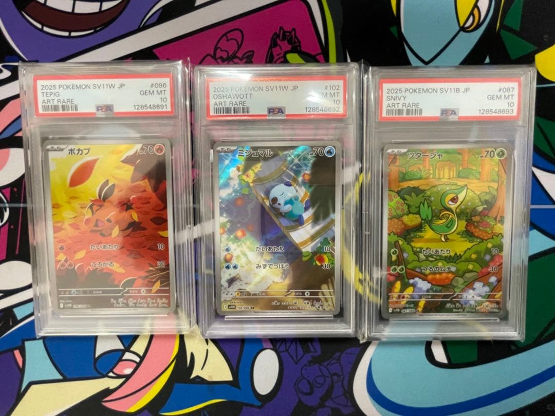 【PSA10連番】ツタージャ　ポカブ　ミジュマル