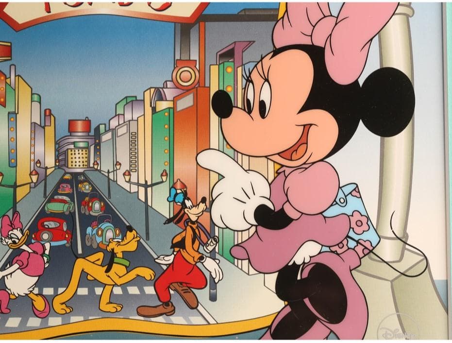 真作】◇ウォルト・ディズニー セル画 ミッキーマウス ミニーマウス