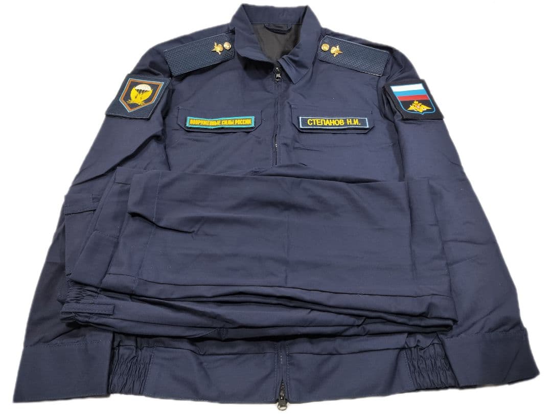 ロシア軍 実物 Военторг製 ロシア空挺軍 長袖 常勤服 50-3