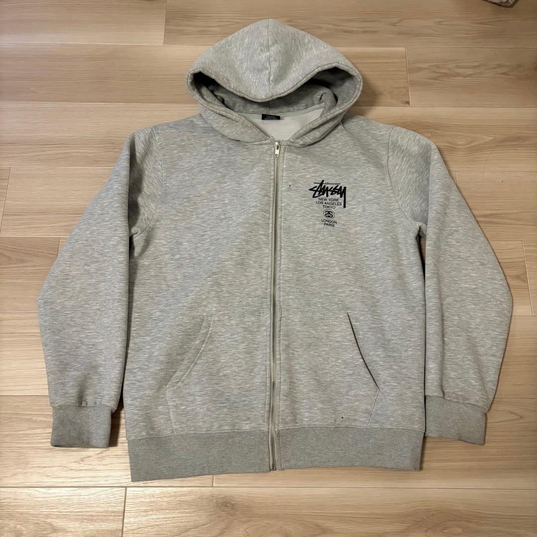STUSSY グレーパーカー XL - メルカリ