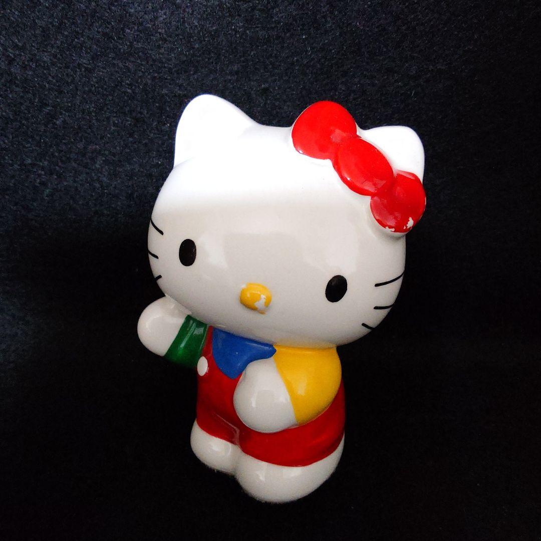 ☆HELLO KITTY☆ キティちゃん 貯金箱 陶器製 レア レトロ - メルカリ