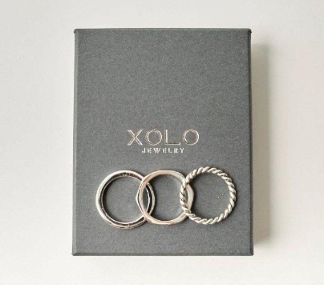 【新品未使用】XOLO Triple Ring （9-10号相当） XOLO 指輪 リング 「XOLO JEWELRY/ショロジュエリー」 TRIPLE WITH