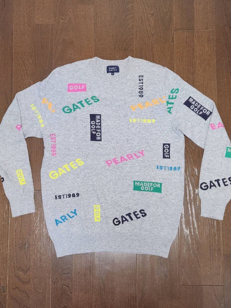 XL パーリーゲイツ セーター メンズ PEARLY GATES（パーリーゲイツ） セーター ニット 12G部分ジャガード