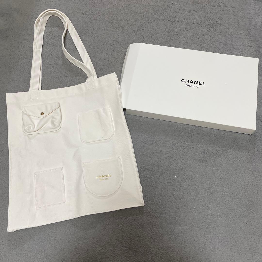 シャネル ノベルティ トートバッグ ホワイト - メルカリ