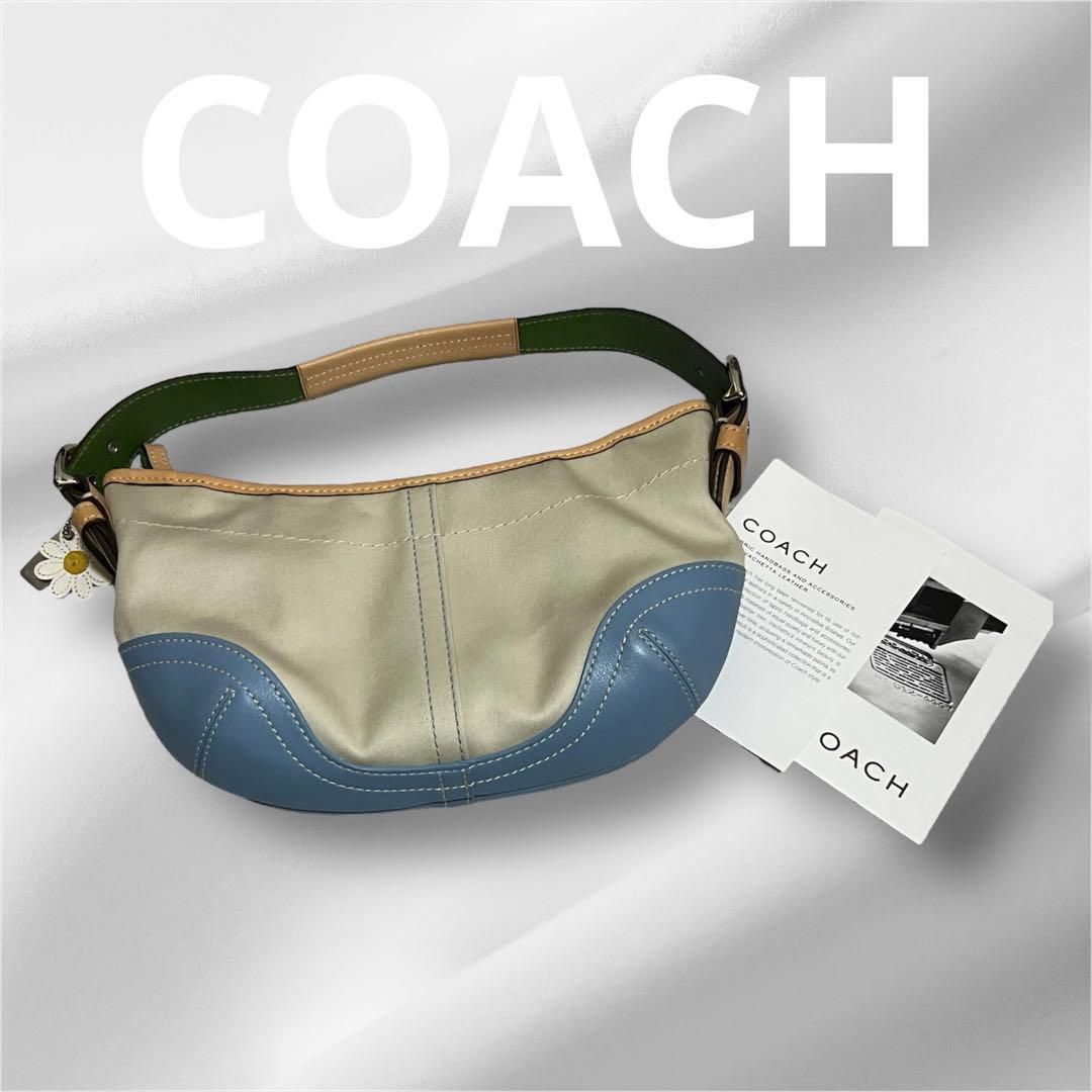 バッグ COACH hobo shoulderbag Canvas&Leather