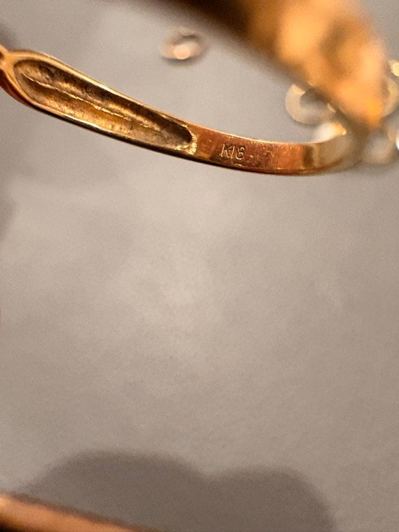 アメジスト 金製リング K18 2g