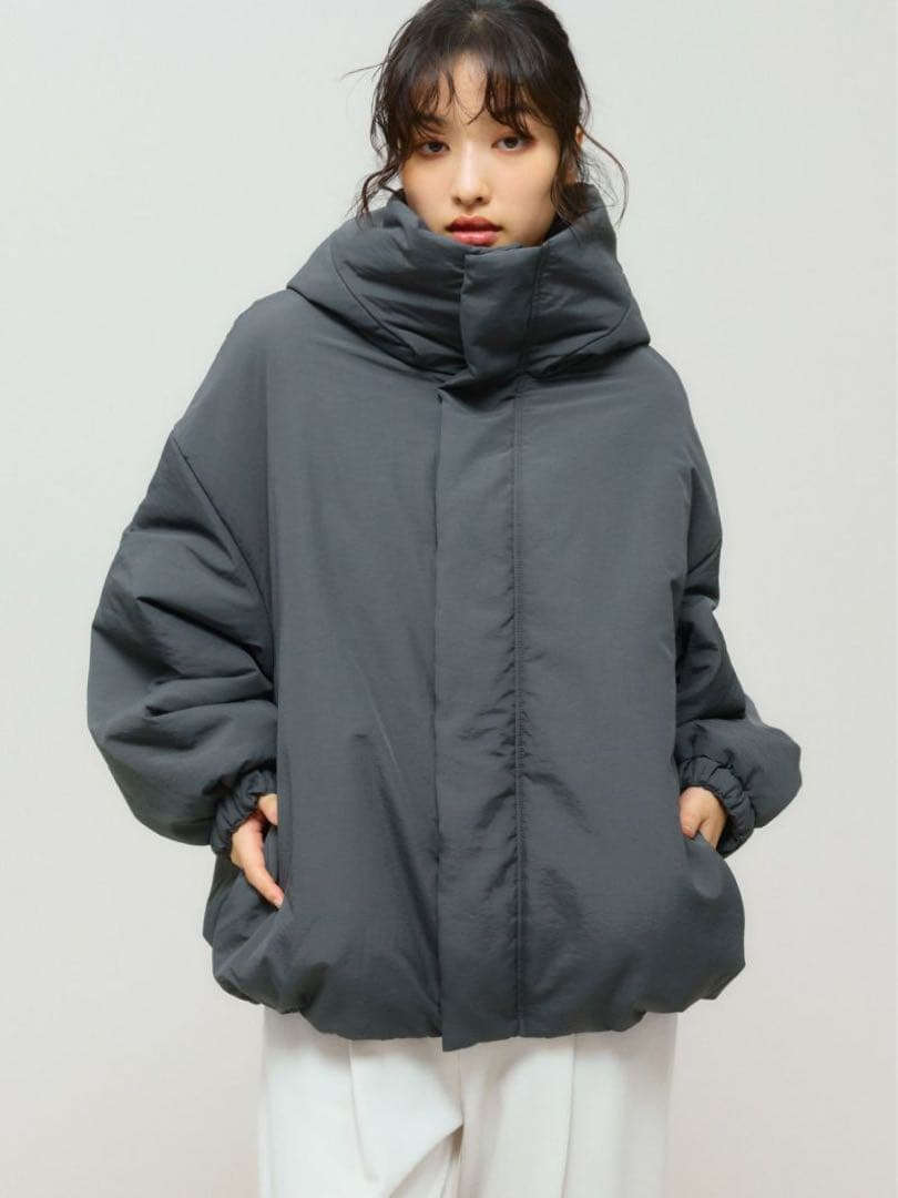 MIDIUMISOLID フード付きパディングブルゾン　試着のみ