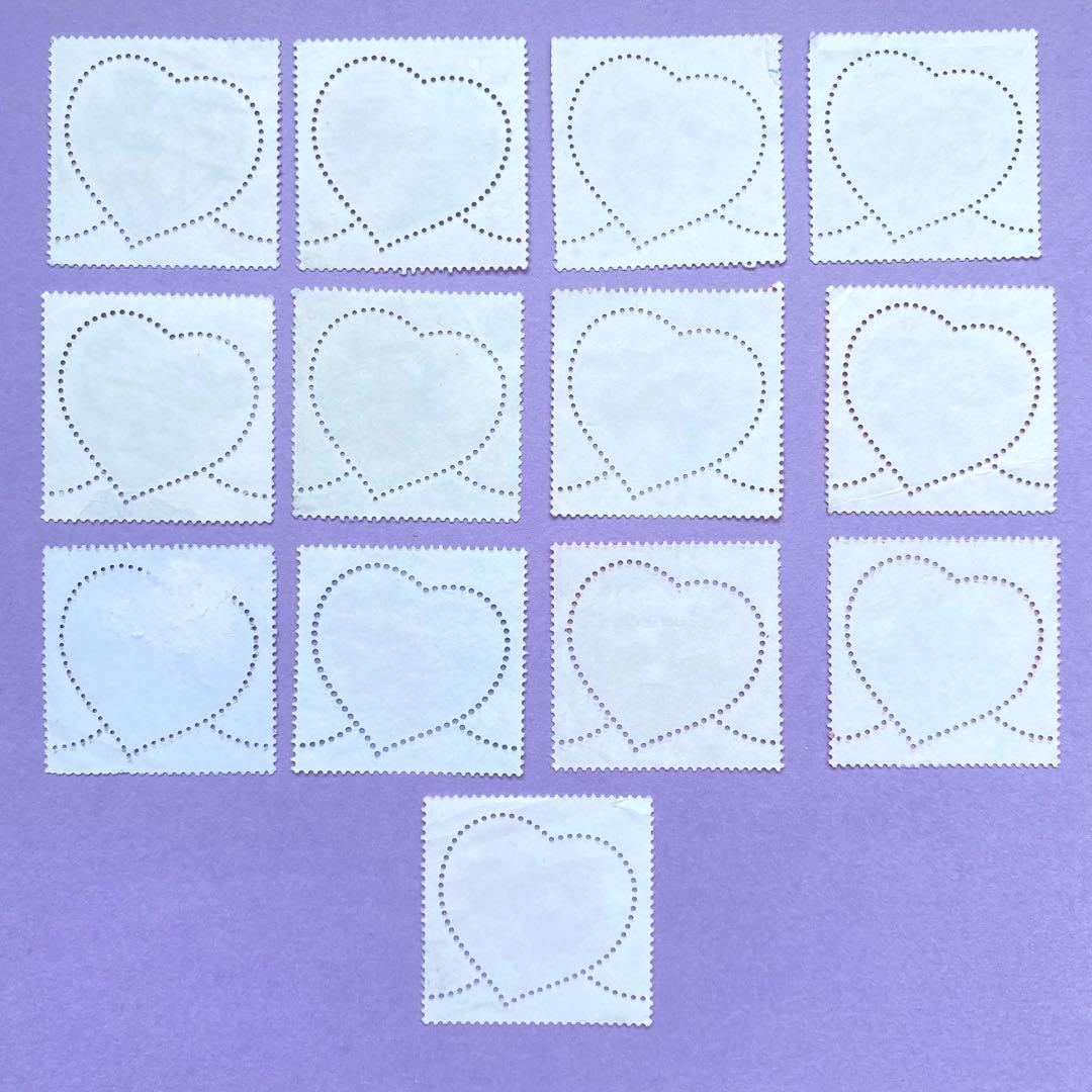 France バレンタイン ハート フランス切手 外国切手 外国古切手 使用