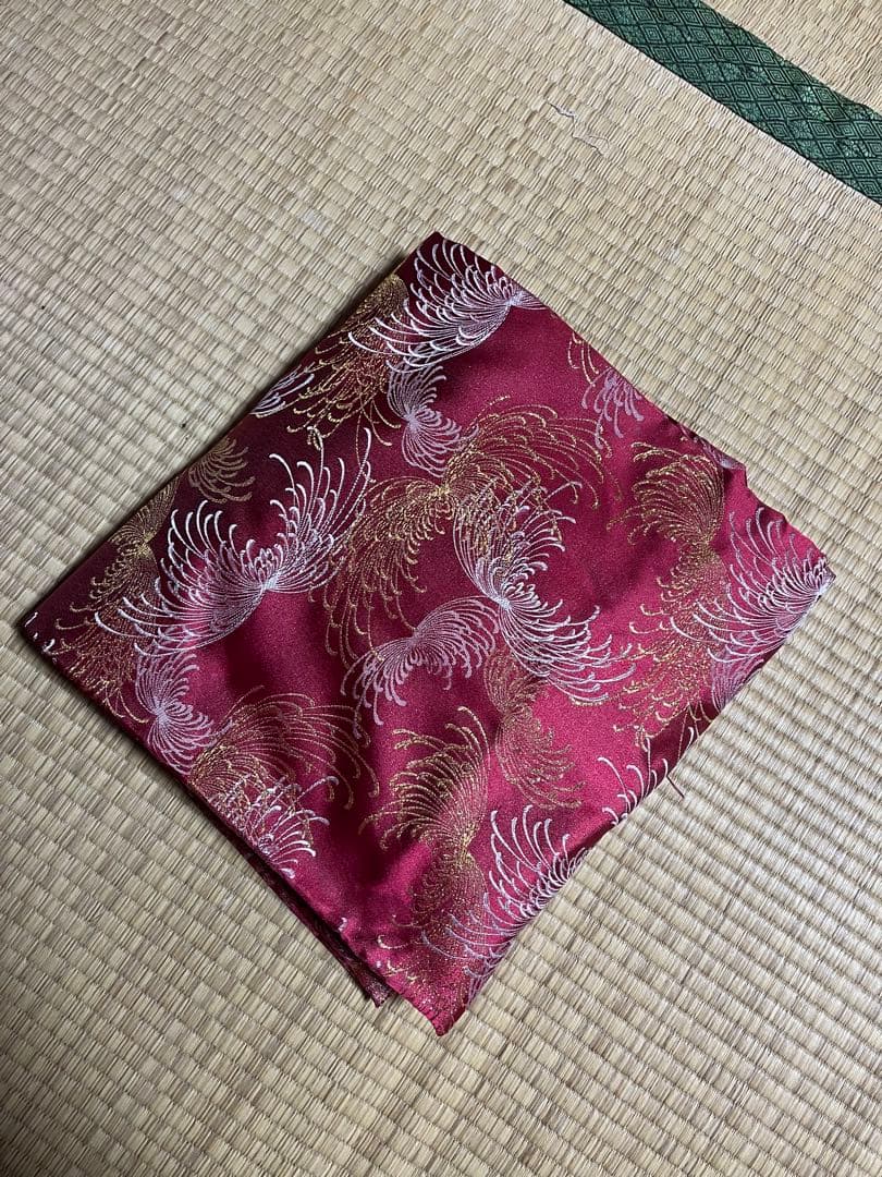 13絃用 琴袋(丸袋) ピンク系　柄物　(裏地にシミ少しあり)