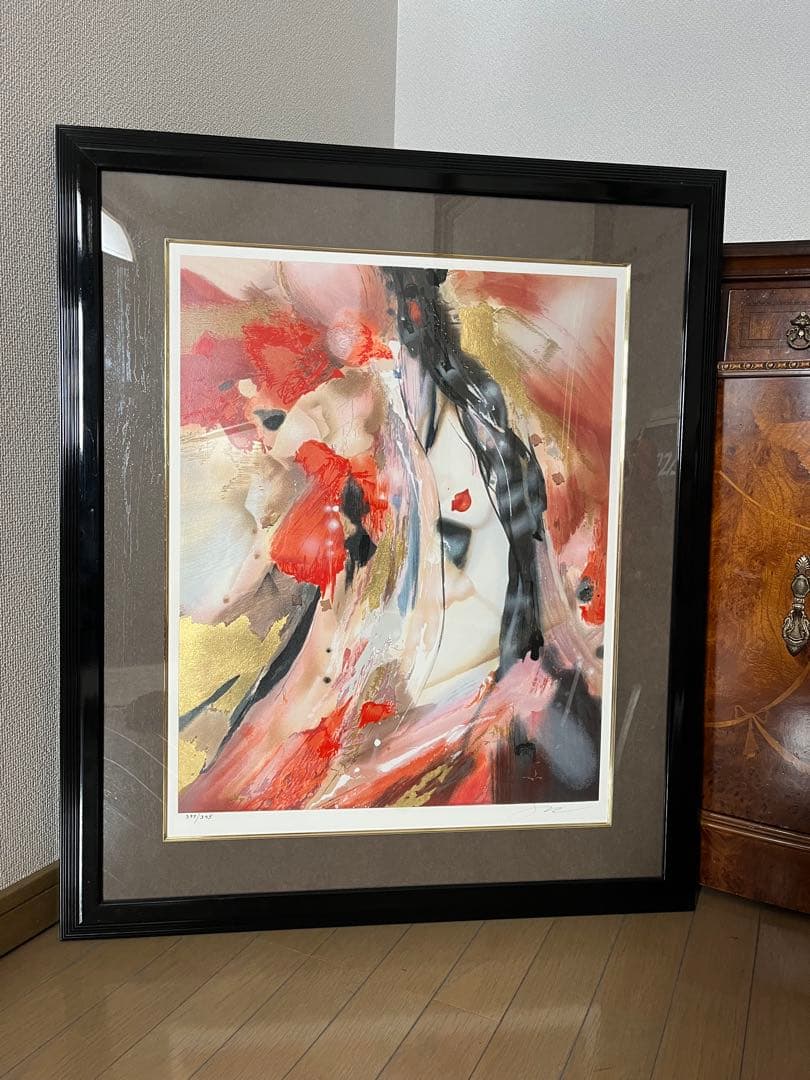 ★スザンヌマリー★シルクスクリーン 抽象的な女性像 395/395