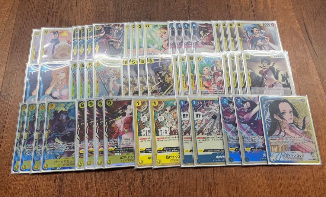 ガチ構築 ワンピースカード 青黄ハンコックデッキ リーダーパラレル