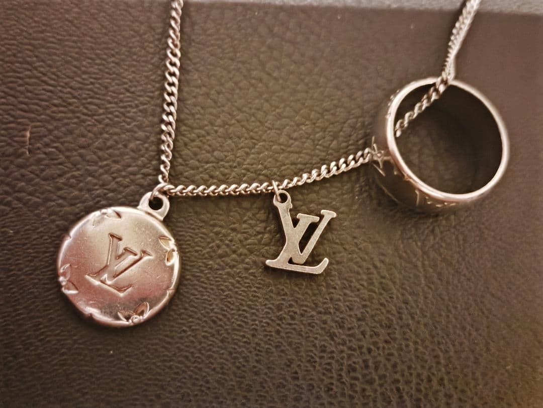 LOUIS VUITTON モノグラム 3連 リングネックレスM62485