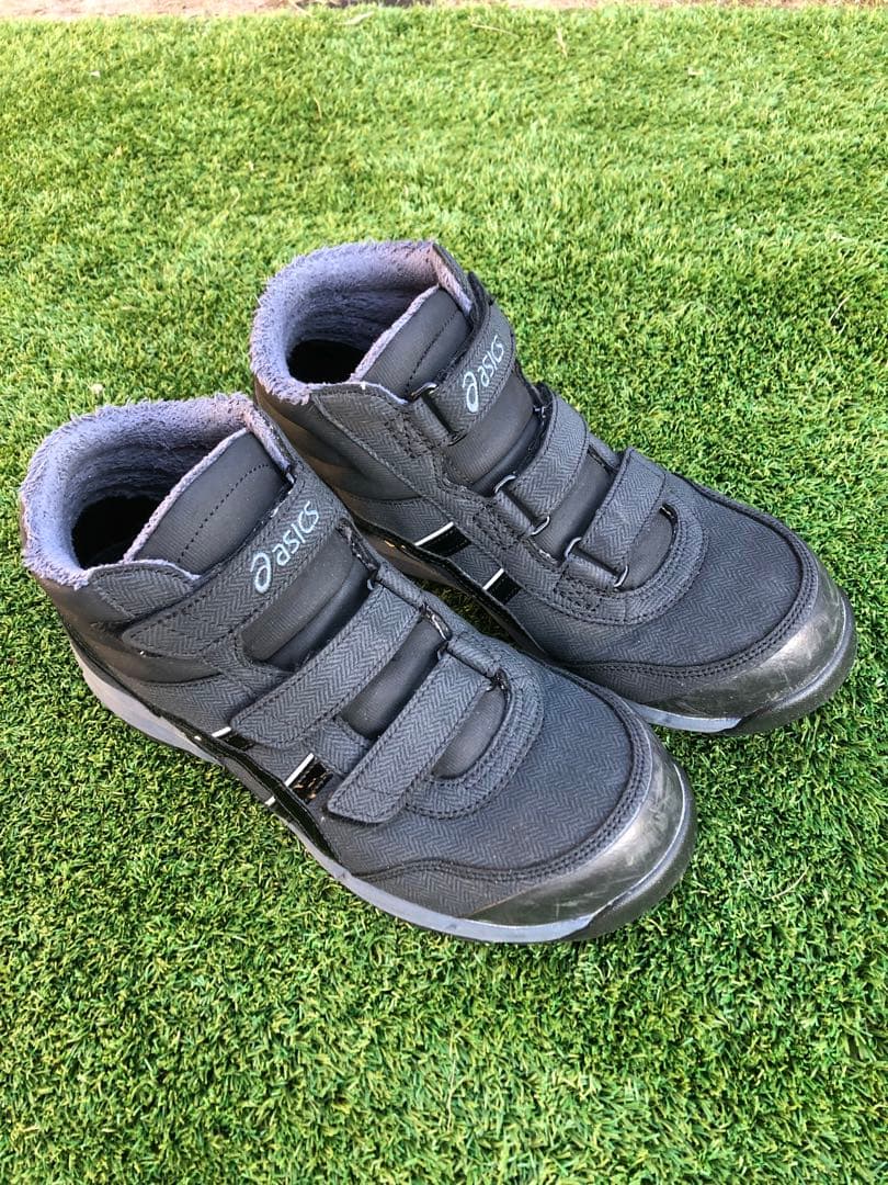 限定　アシックス ウィンジョブ CP302 HRB ブラック×ブラック 26.5