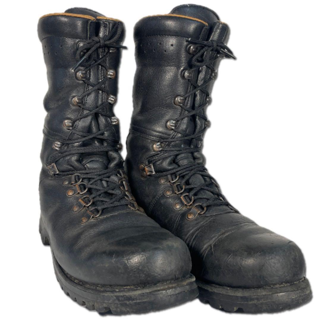 レア00's オーストリア軍 オールレザー コンバットブーツ ビンテージ