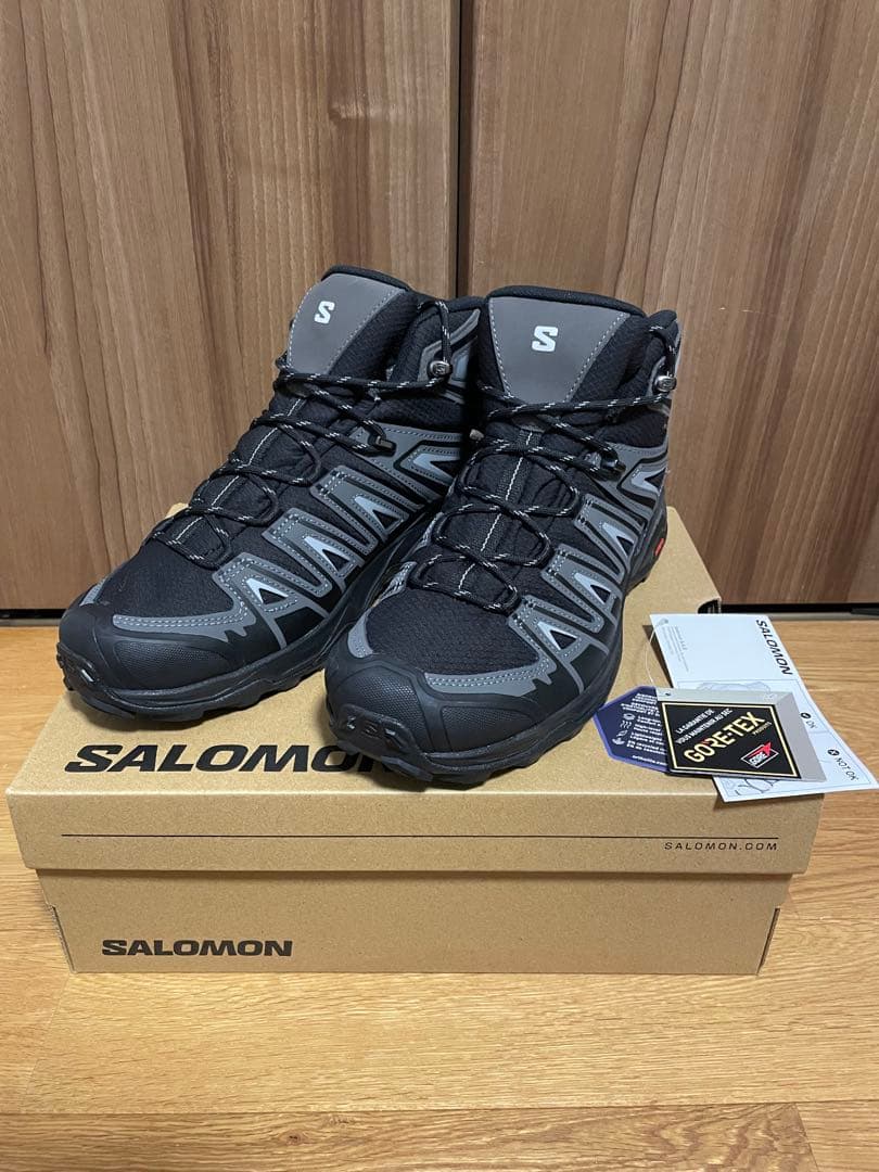 靴 SALOMON X ULTRA PIONEER MID GORE-TEX サロモン(salomon) トレッキングシューズ ゴアテックス ミッドカット X