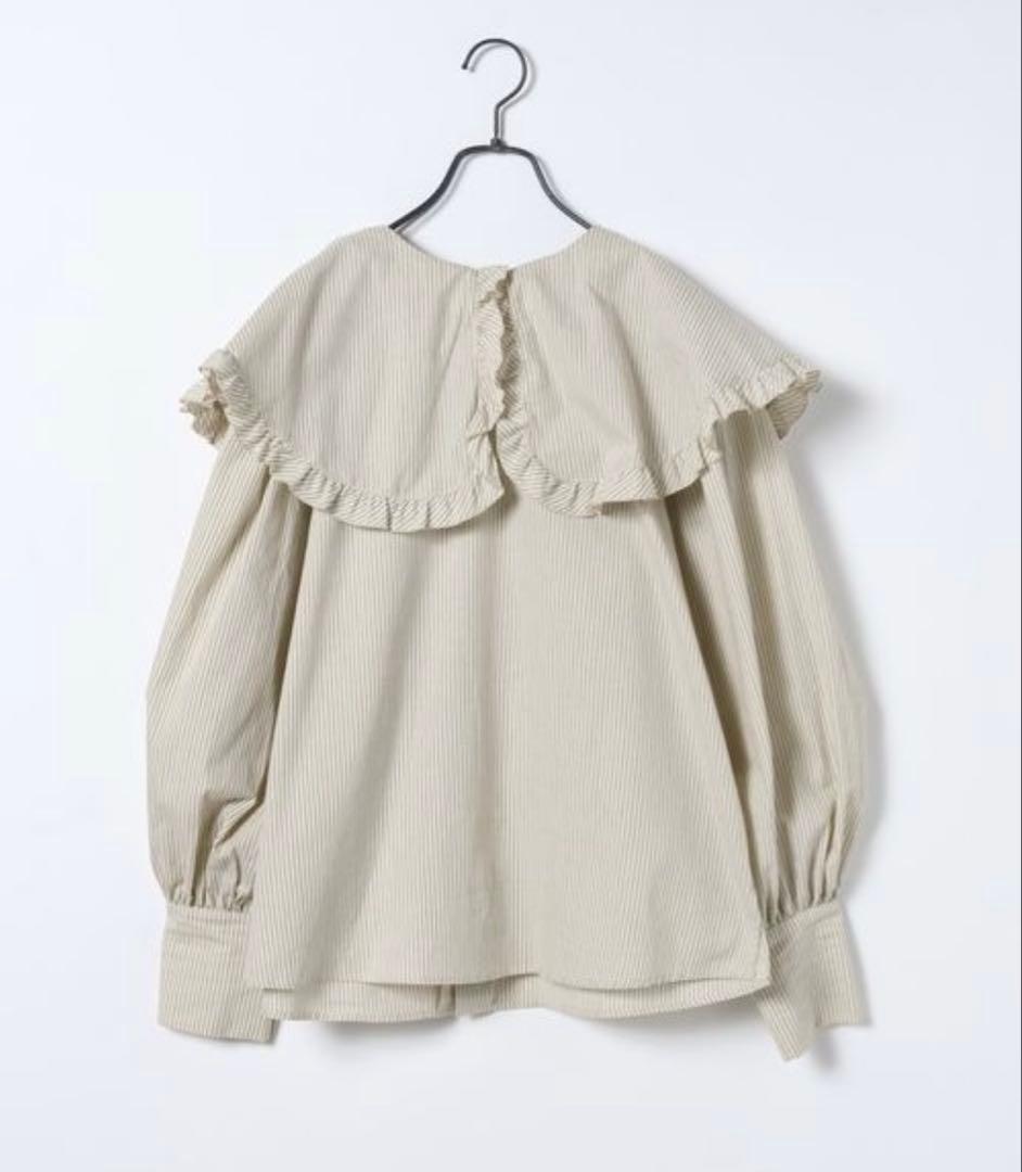 2WAYフリルBIGカラーブラウス