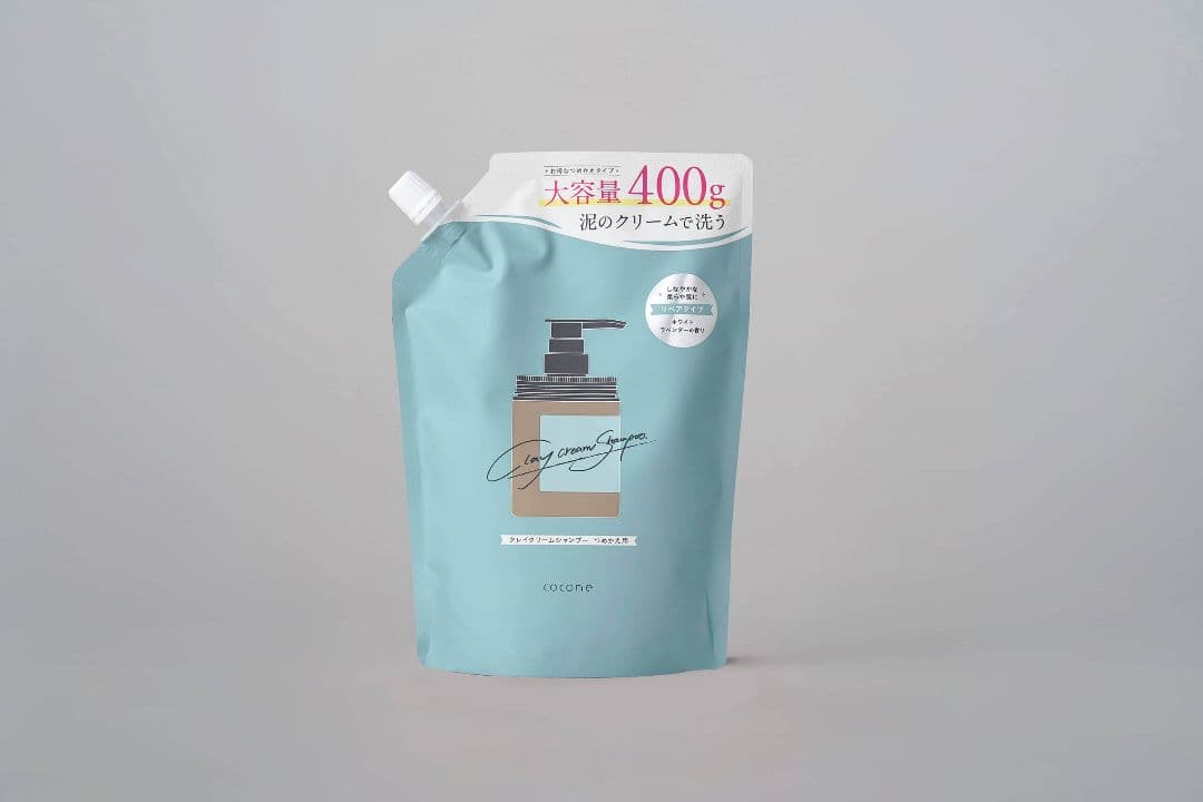 coconeクレイクリームシャンプー 青 詰め替え3個セット