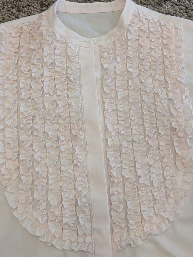 OHGA】 FRONT FRILL フロントフリルブラウス