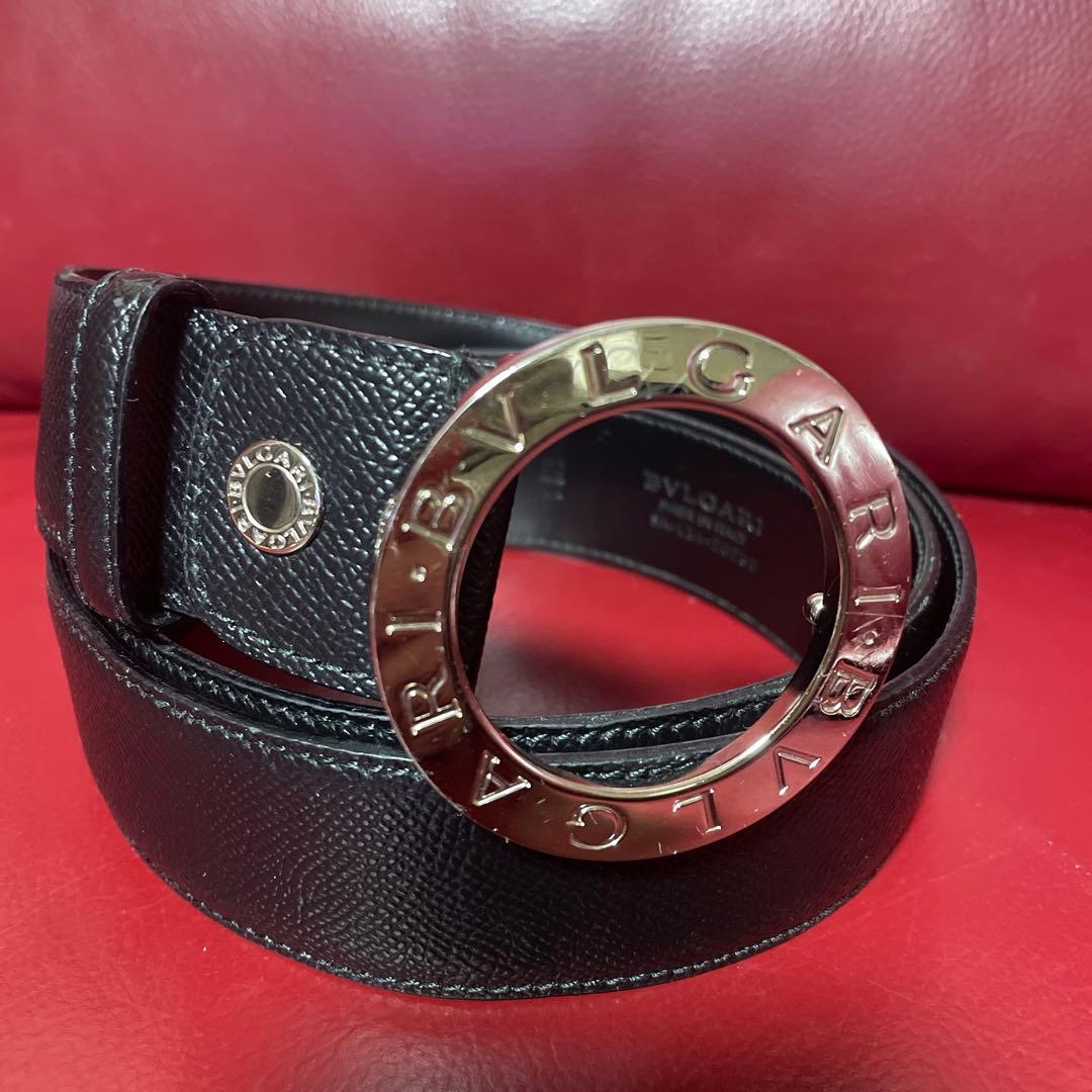 あれくさんどろすBVLGARI ブラック ベルト 110/44