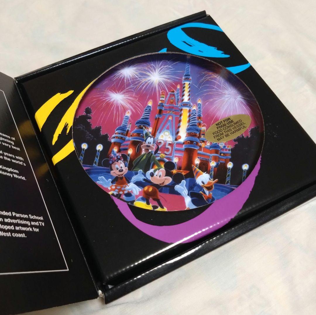 新品保管品】WDW フロリダ ディズニーワールド 25周年 絵皿 プレート