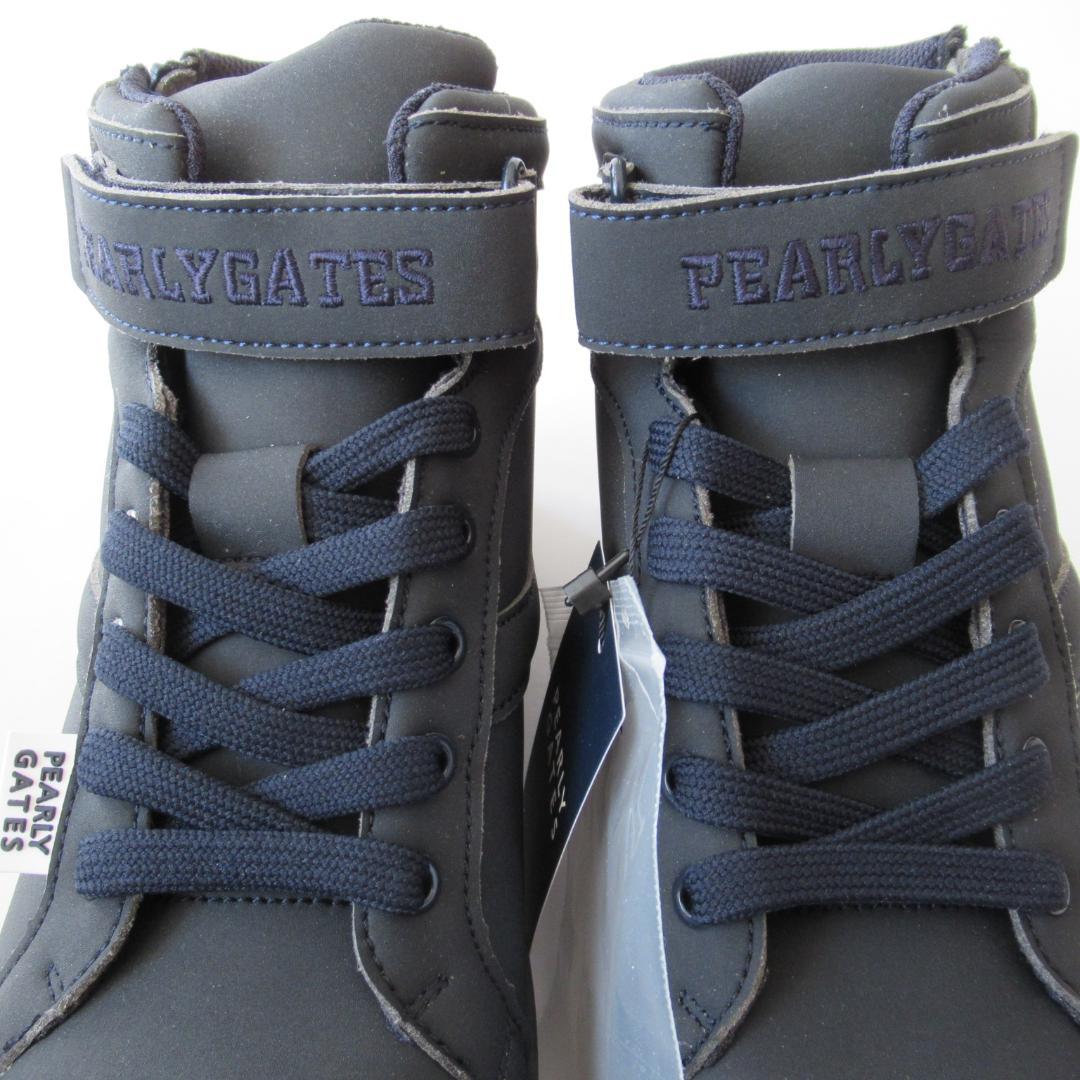 パーリーゲイツ新品濃紺 ソフトスパイク ゴルフシューズ 23.5ｃｍ