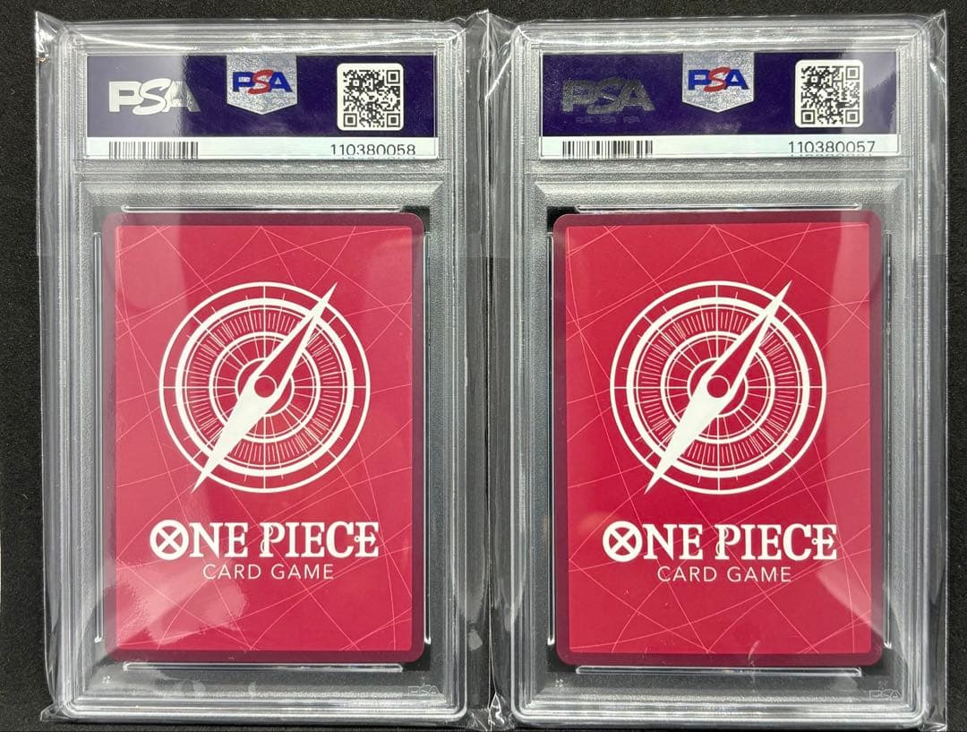 PSA10】ワンピースカード ルフィ リーダーパラレル連番 ニカ 新たなる