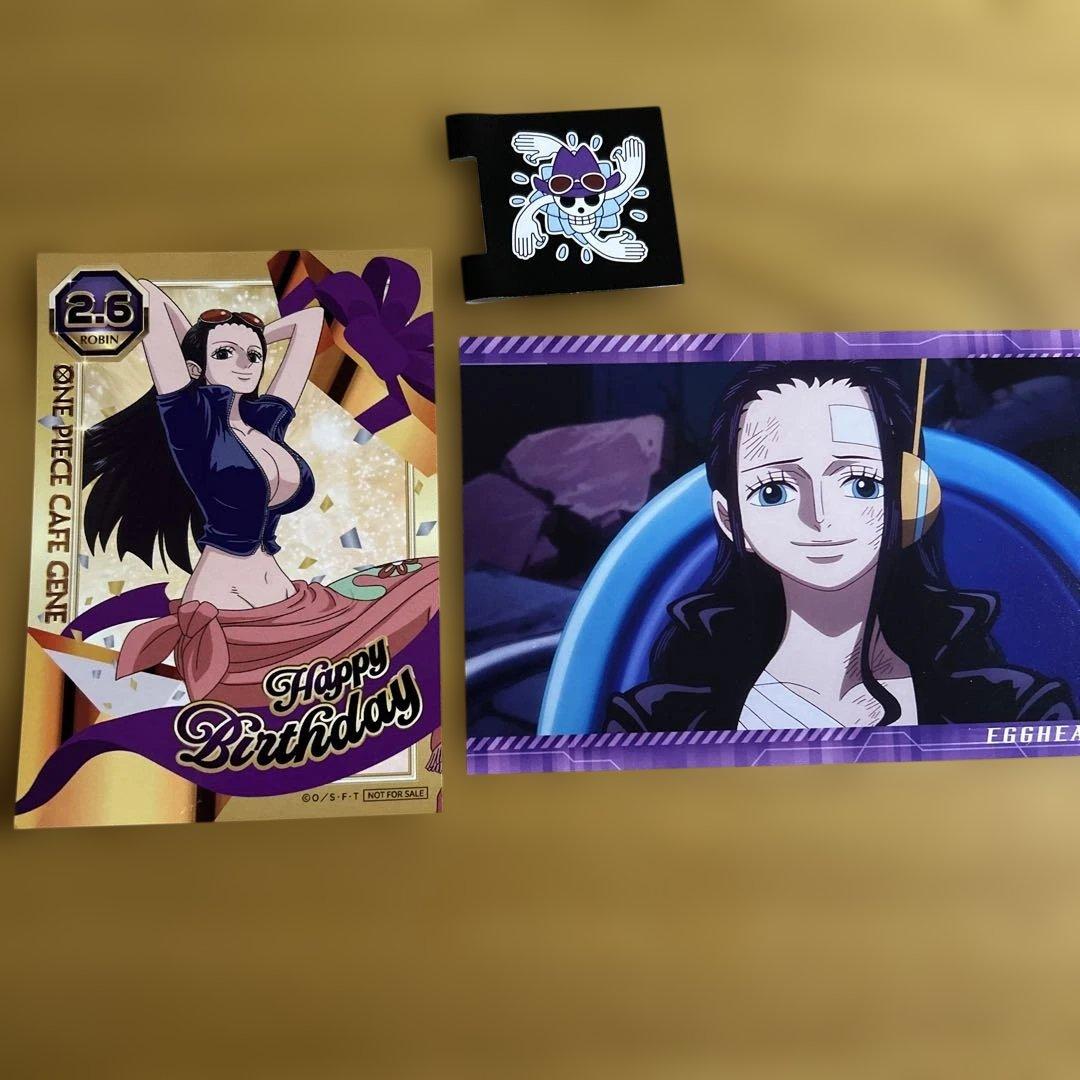 ワンピース カフェ GENE ロビン バースデー ブロマイド - メルカリ