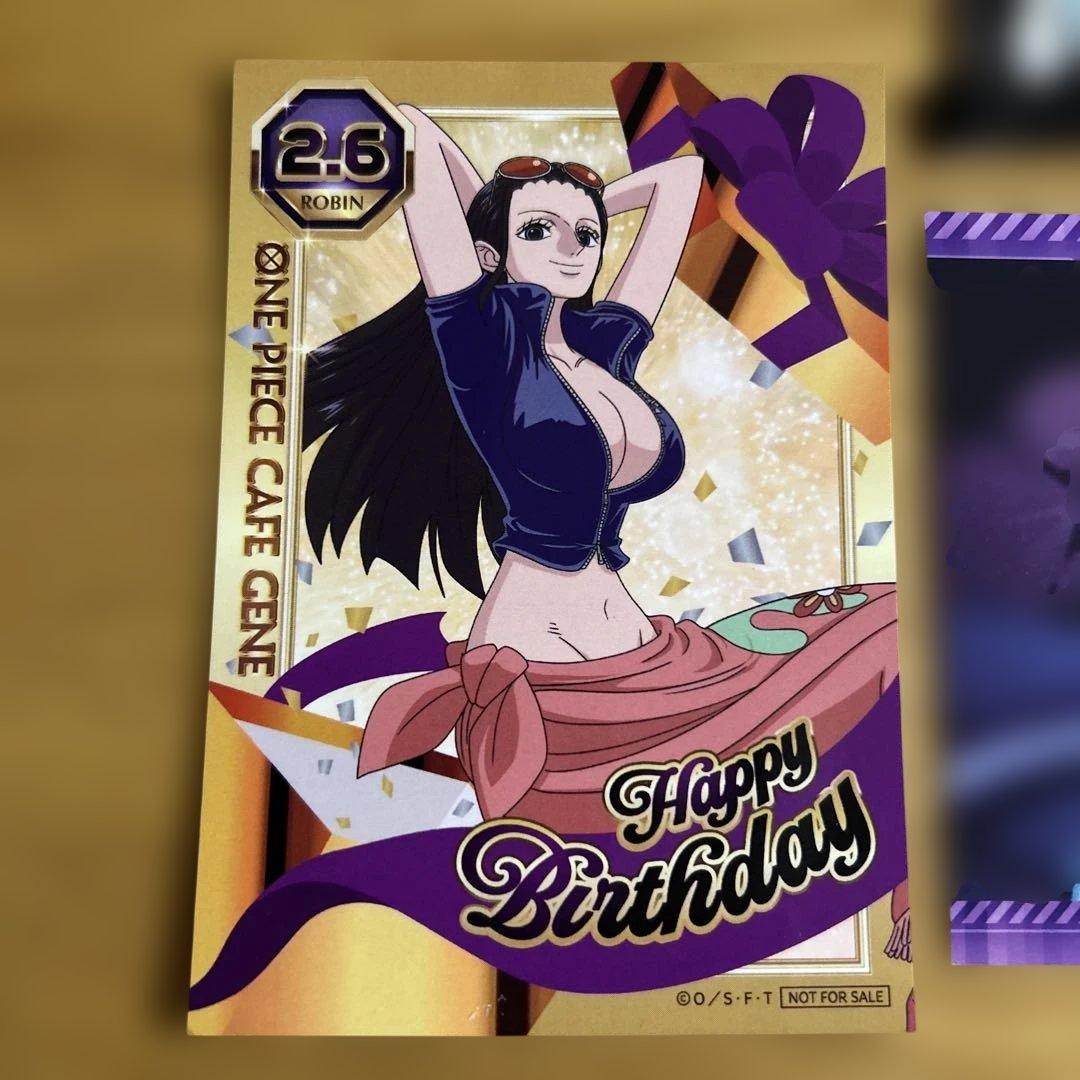ワンピース カフェ GENE ロビン バースデー ブロマイド - メルカリ