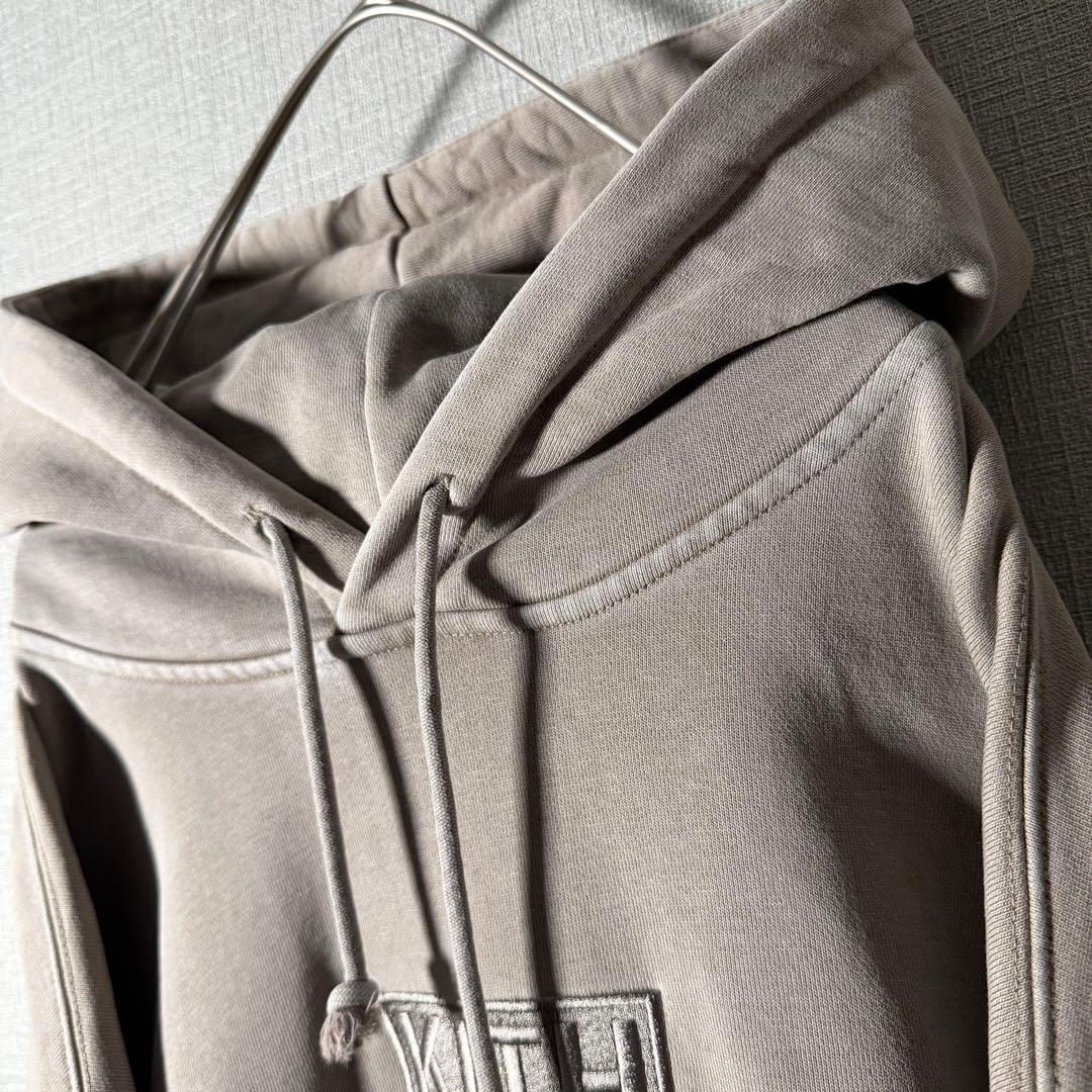 完売モデル☆KITH キス パーカー フーディ ボックスロゴ オリーブ M〜L