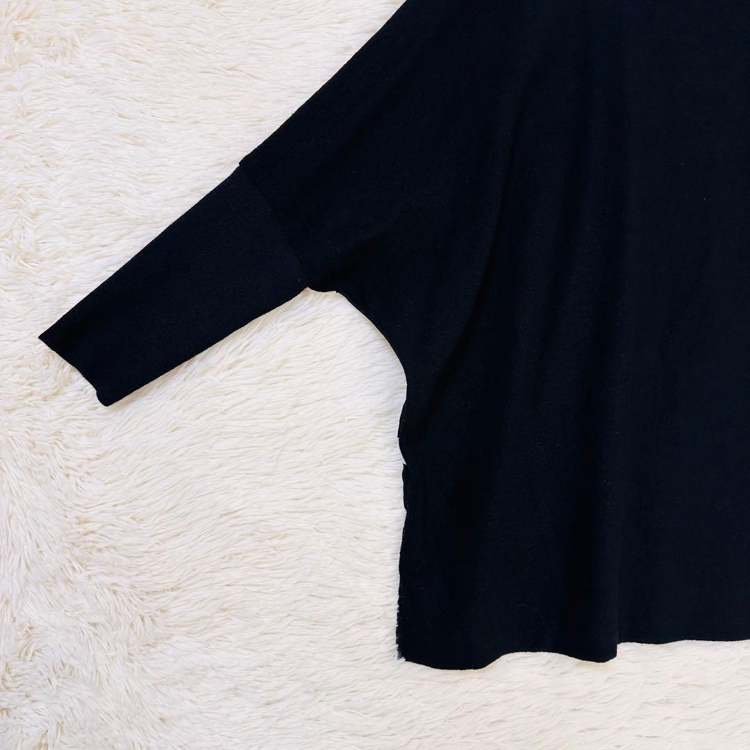 近年 完売✨ビアズリー 後ろドットニット ドルマン コクーン オーバー