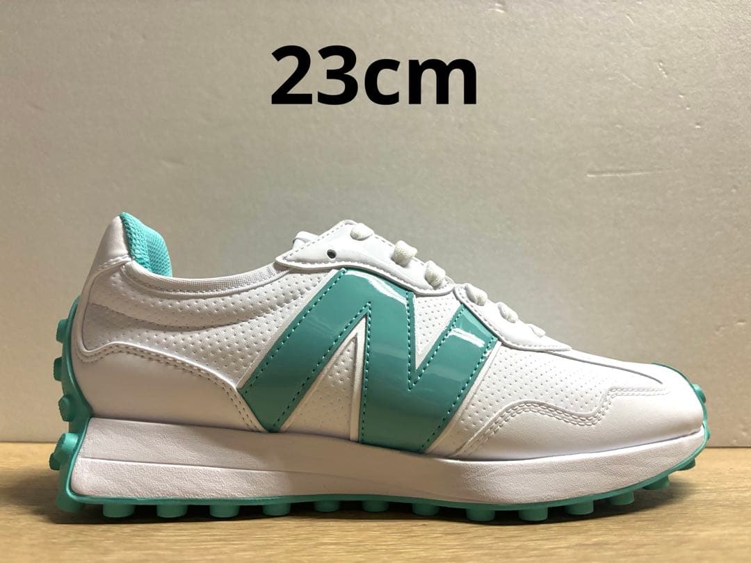 未使用 23cm D ニューバランスゴルフシューズ WGS327AC ホワイト