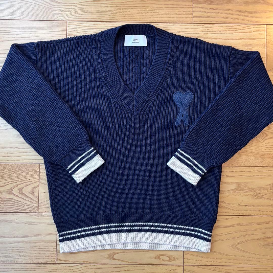 未使用 ami paris アミ 25SS ニット セーター M 価格交渉不可 - メルカリ
