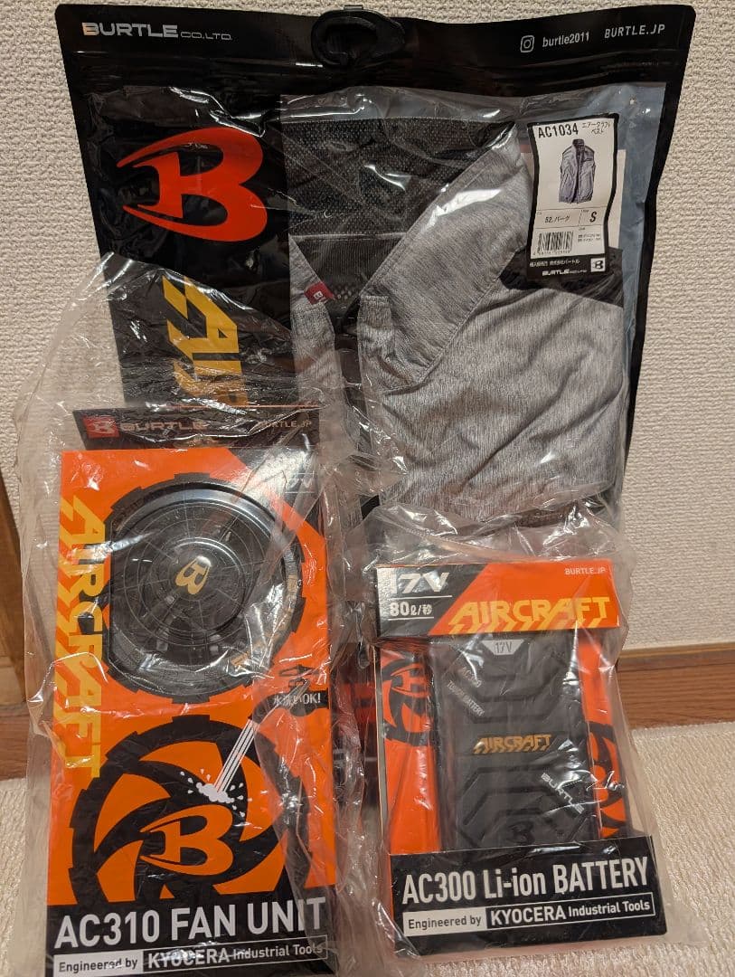 BURTLE AC310 FAN UNIT /AC300 バッテリーセット