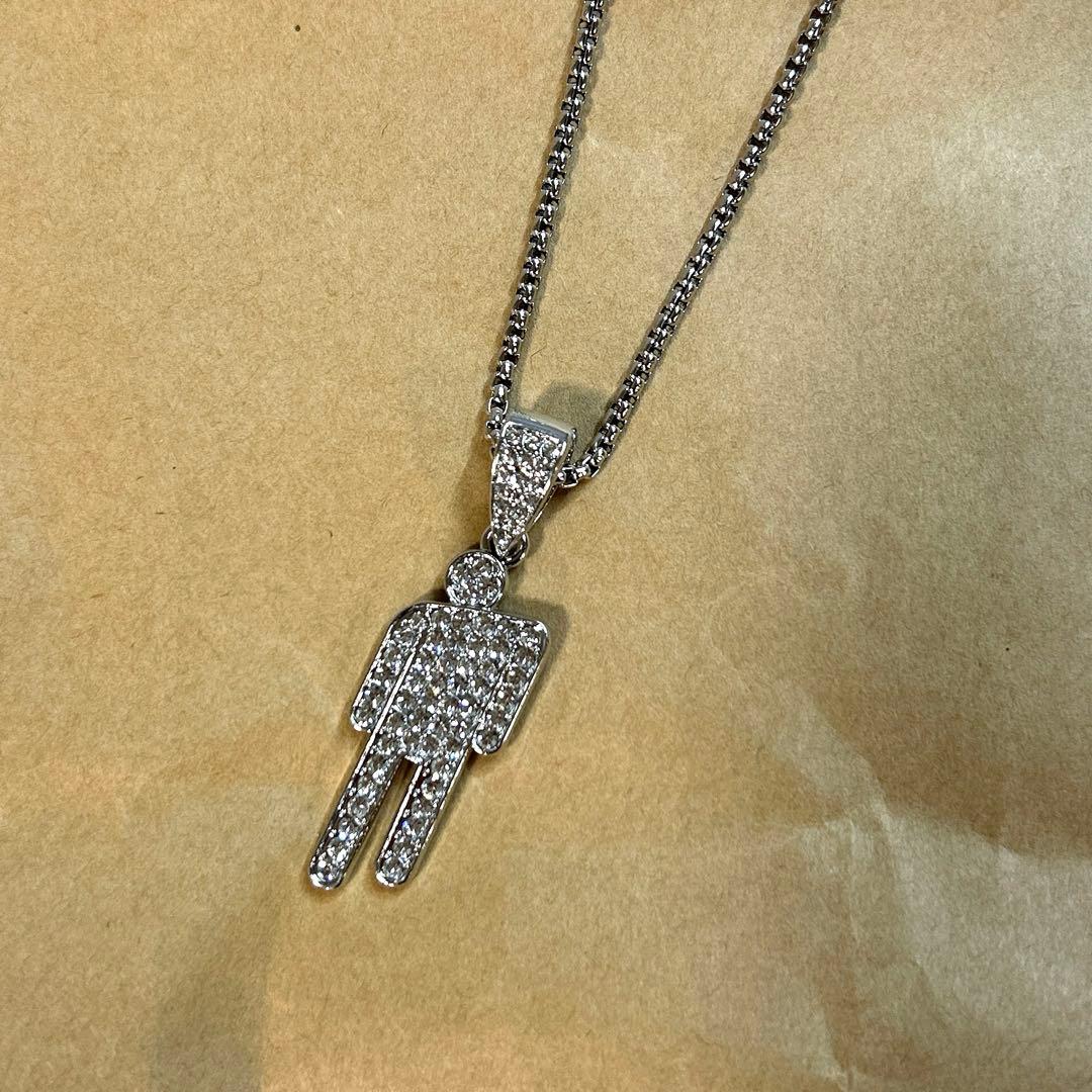 ビリーアイリッシュ Billie Eilish ペンダント ネックレス シルバー