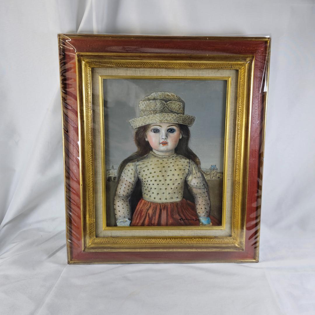 【希少】土井俊泰 人形の肖像画