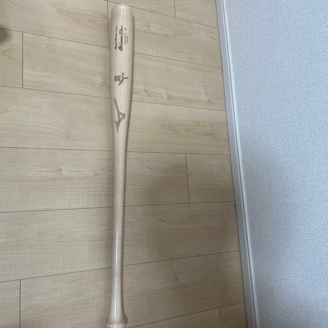 Mizuno Winn Pro 木製バット ホワイト　85センチ　約870グラム