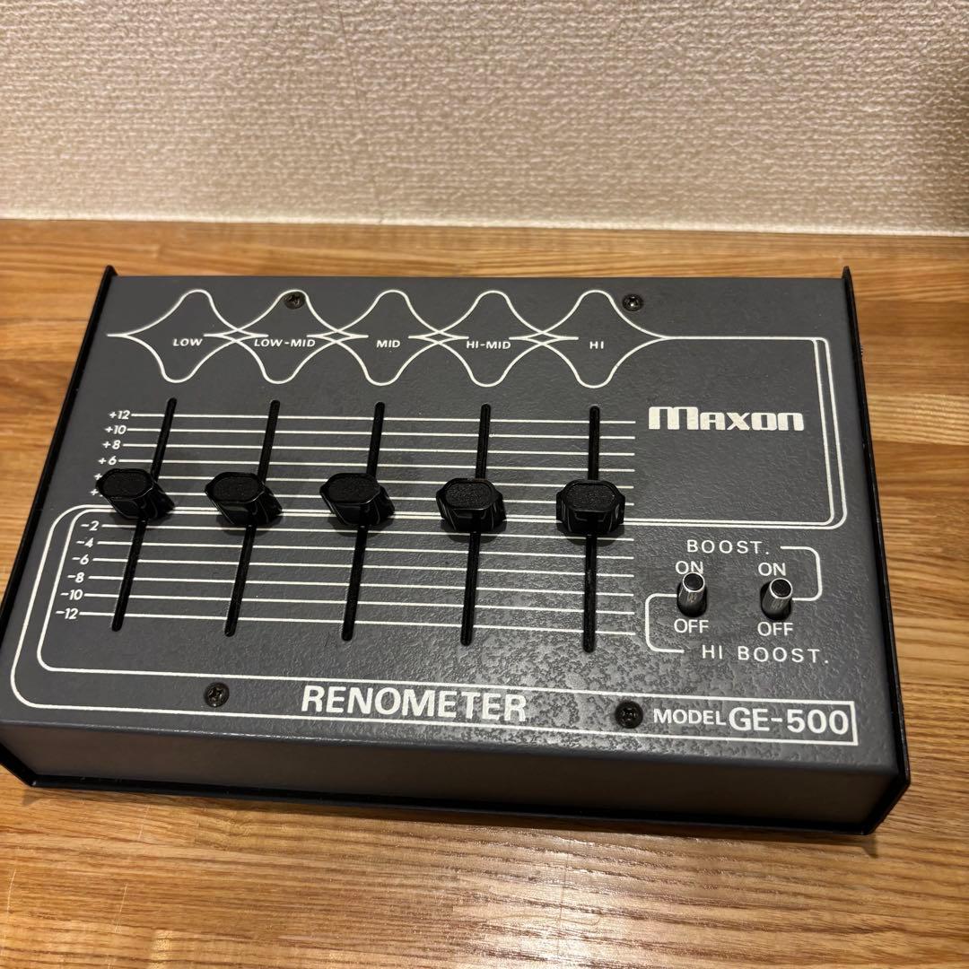 ギター Maxon GE-500 RENOMETER Ibanez No.95 EQ、ブースター、FUZZの複合機1977年製MAXON GE500 RENOMETERをご存じ