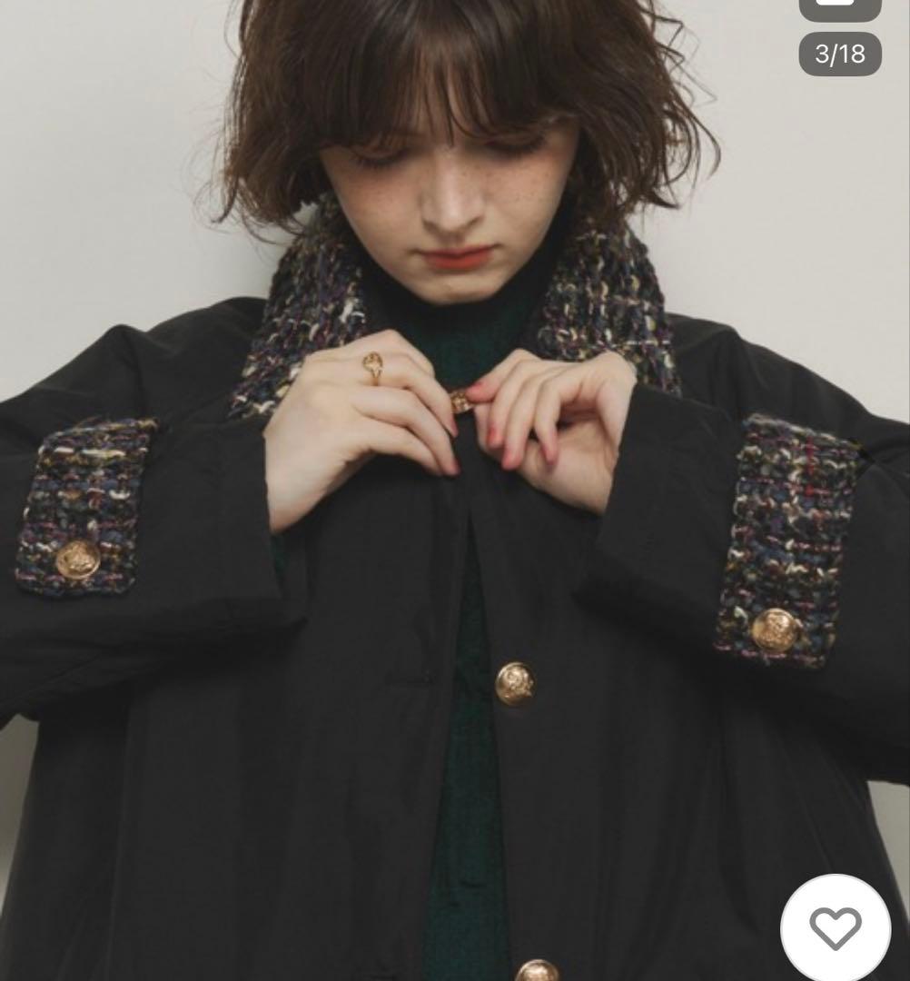 中綿ツイードジャケット